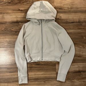 Scuba Full-Zip Cropped Hoodie Size 12